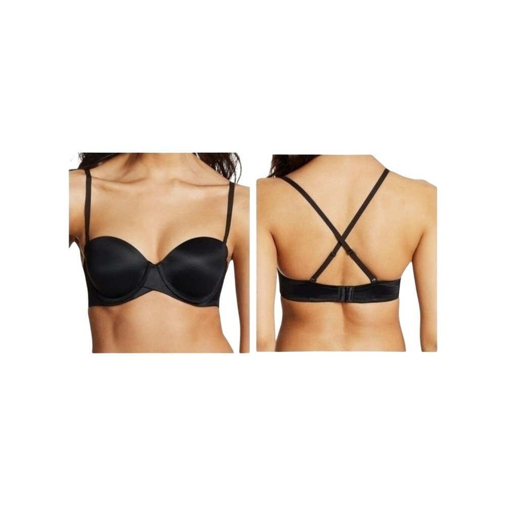Maidenform NEW Strapless Bra Womens 36D Black Multi-Way Convertible Underwire